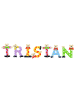 Playshoes Deko-Buchstaben "TRISTAN" in bunt