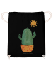 Mr. & Mrs. Panda gymnastiktasche Kaktus Sonne ohne Spruch in Schwarz