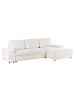 Beliani 3-Sitzer Sofa HRISEY in Weiß/Schwarz - (W) 293 x (H) 90 x (L) 161 cm linksseitig