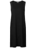 Street One Kleid mit Chiffon-Detail in Schwarz