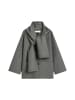 Marc O'Polo Capejacke mit abnehmbarem Schal relaxed in warm granite melange