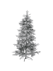 Beliani 2-tlg Weihnachtsbaum TOMICHI in Weiß/Schwarz/Grün