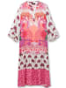 sheego Maxikleid in pink gemustert