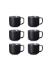 Ritzenhoff & Breker 6er Set Kaffeetassen Jasper 240 ml in Schwarz