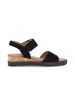 Gabor Plateau Sandalen in schwarz