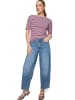 Zero  Basic Shirt mit U-Boot-Ausschnitt in Pink/Cream
