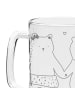 Mr. & Mrs. Panda Bierglas Bär Freundin ohne Spruch in Transparent