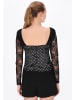 myMo at night Women Blouse in black offwhite