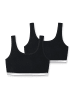 Schiesser Bustier 95/5 Organic Cotton in Schwarz