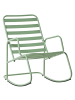 Beliani Schaukelstuhl TURI in Grün - (W) 66 x (H) 92 x (L) 96 cm