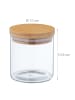 relaxdays 3 x Vorratsglas in Transparent/ Natur - 500 ml