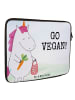 Mr. & Mrs. Panda Laptop Tasche Einhorn Vegan Design mit Spruch in Weiß