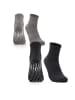 Occulto 2er Pack Stoppersocken Madeleine in Schwarz-Grau