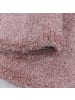 KADIMA DESIGN Teppich Hochflor Shaggy Uni Style Polypropylen Wohnzimmer in Rosa