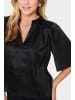 SAINT TROPEZ Kurzarm-Bluse SafinaSZ Gerade Passform in Black