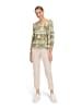Betty Barclay Basic Shirt mit Rippenstruktur in Khaki/Green