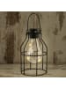 MARELIDA LED Solar Hängeleuchte eckig Industrial Look H: 15cm in schwarz
