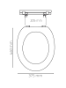 RIDDER WC-Sitz Glossy Art mit Soft-Close weiß