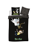 Rick and Morty Bio-Bettwäsche-Set 140x200 cm 100% GOTS-zertifizierte Baumwolle in Mehrfarbig