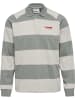 Hummel Longsleeve "Loose Striped Polo Longsleeve" in Grau