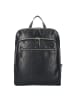 Leonhard Heyden Roma Rucksack Leder 40 cm Laptopfach in schwarz