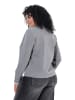 Ulla Popken Sweatshirt in mittel grau melange