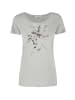 GreenBomb T-Shirt Animal Bird Branch in Heidekraut Grau