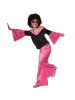 tectake Zweiteiliges Disco-Outfit im Stil der 70er, schwarz/pink