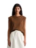 Marc O'Polo DENIM T-Shirt relaxed in Umbra Brown