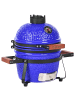 Beliani Holzkohlegrill KAMADO in Blau - (W) 54 x (H) 48 x (L) 35 cm