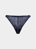 Erlich Textil  String FLUID LACE STRING in mitternachtblau