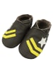 Bemesu Baby Krabbelschuhe aus Leder, weiche Lauflernschuhe mit rutschfester Sohle 