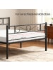 VASAGLE Bettgestell Vivian in schwarz - (B)141.5 x (H)86 x (T)207 cm