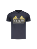 cavalli CLASS Blaues Baumwoll-T-Shirt