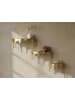FineBuy Wandregal in Gold / Aluminium / 60x28x20