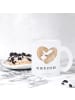 Mr. & Mrs. Panda Teetasse Otter Herz mit Spruch in Transparent