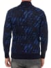 Rusty Neal Stehkragen-Pullover mit 1/2 Zipper  in Marine