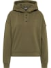 DreiMaster Damen Kapuzenpullover in Oliv