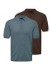 ONLY & SONS Poloshirt Wyler in Blau / braun