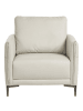 Beliani Sessel CILENS in Beige/Grau - (W) 85 x (H) 90 x (L) 82 cm