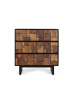 Giner y Colomer Kommode aus massivem Mangoholz und Metallrahmen in Brown