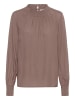 Kaffe Langarm-Bluse KAdina Regular fit in Deep Taupe
