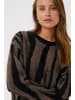 Kaffe Strickpullover KAbitzy Loose fit in Black/Moral M. Animal