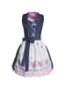 tectake Mini-Dirndl Garching Modell 2 in blau/weiß