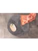 ebuy24 Badematte Valle Dunkel Grau 60 x 60 cm