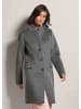 MADELEINE Kurzmantel mit Stehkragen in graphit / wollweiß / melange