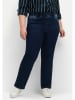 sheego Gerade Jeans in dark blue Denim