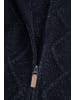 Coccodrillo Strickjacke mit Stehkragen in dunkelblau