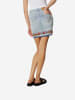 KOROSHI Frauen mit besticktem Jeansrock in blau
