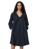 Marc O'Polo Kurzes Leinen-V-Neck-Kleid in deep blue sea